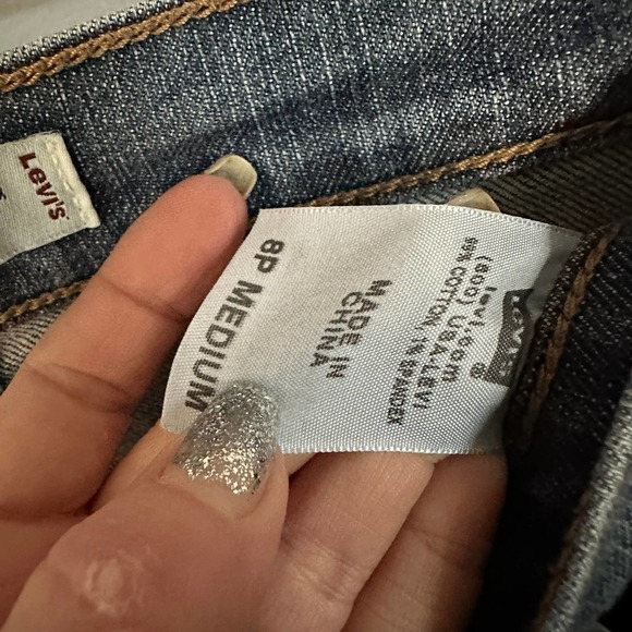 Levi's 512 Bootcut Perfectly Slimming Jeans Size 8P Medium - Picture 5 of 7